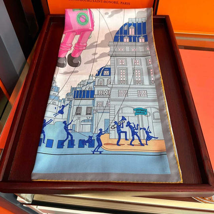 HERMES 26S SCARF 90 IN SILK 496096