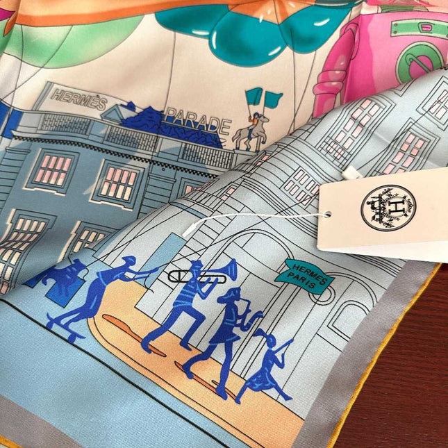 HERMES 26S SCARF 90 IN SILK 496096