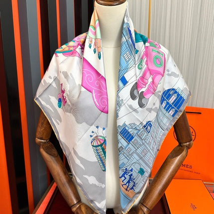 HERMES 26S SCARF 90 IN SILK 496096