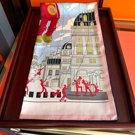 HERMES 26S SCARF 90 IN SILK 496098
