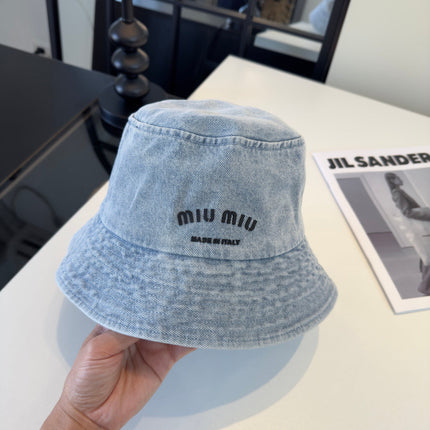 MIUMIU 26S DENIM BUCKET HAT 340425