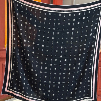 CHANEL 26S SCARF 135 IN SILK AND CASHMERE 511042