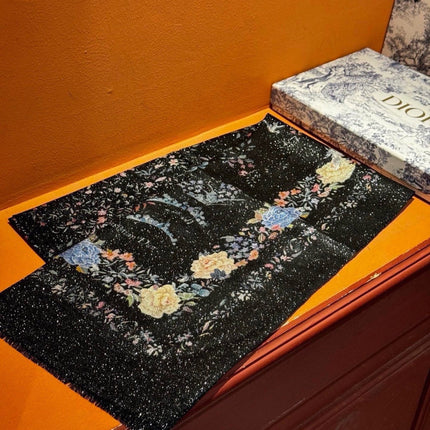 DIOR 26S SCARF 110CM IN WOOL & CASHMERE 300233