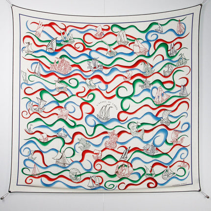 HERMES 26S SCARF 135 IN SILK AND CASHMERE 498489