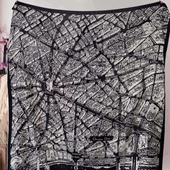 DIOR 26S SCARF 140 IN SILK AND CASHMERE 509457