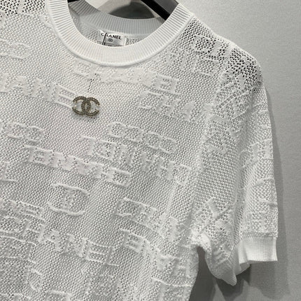 CHANEL 26S SHORT-SLEEVE KNIT TOP 1454