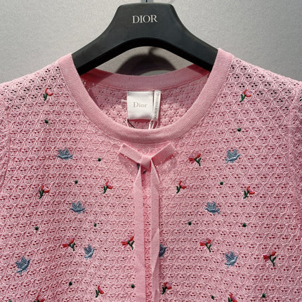 DIOR 26S SHORT-SLEEVE KNIT TOP 1430