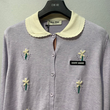 MIUMIU 26S KNIT CARDIGAN 1410