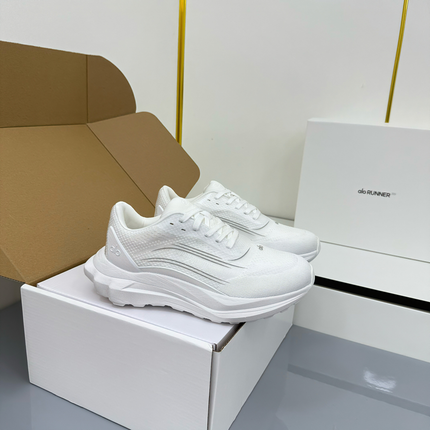 ALO 25S SNEAKER IN WHITE MESH FABRIC