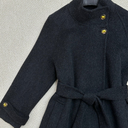 MAX MARA 25S TURTLENECK CASHMERE COAT 131