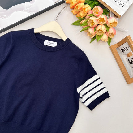 THOM SHORT-SLEEVE KNIT TOP 838133