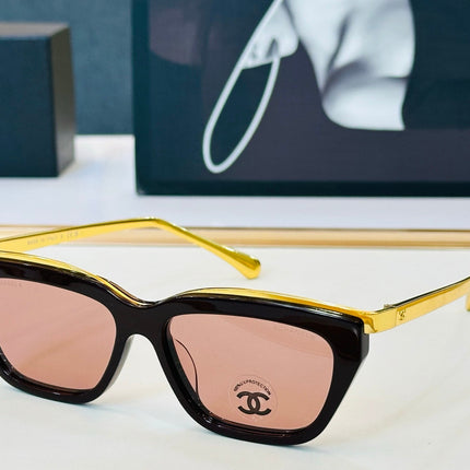 CHANEL 26S BLACK SQUARE FRAME IN ACETATE 408106