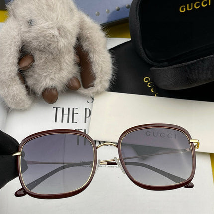 SQUARE FRAME SUNGLASSES G2242 IN ACETATE AND METAL