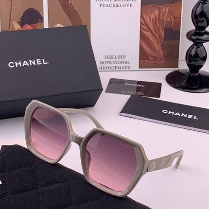 CHANEL 26S OVERSIZED ROUND SQUARE SUNGLASSES IN ACETATE 408293