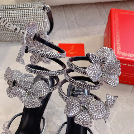 FLORIANE BLACK SANDAL 95 MM