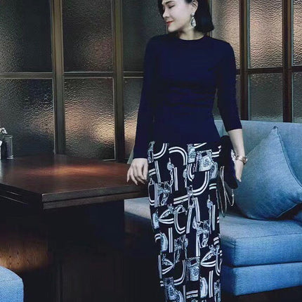 HERMES 25S SLIT MIDI SKIRT 337