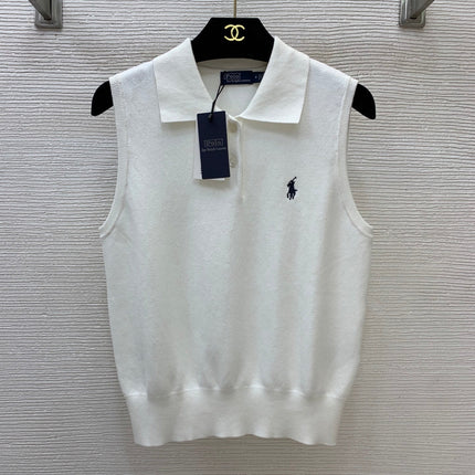 RALPH LAUREN 26S SLEEVELESS KNIT POLO 605
