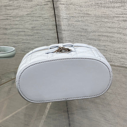 DIOR 26S MINI VANITY 17 IN LIGHT GREY LAMBSKIN