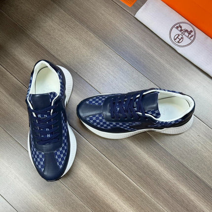 HM PRINTED SNEAKER NAVY TOTEM FABRIC