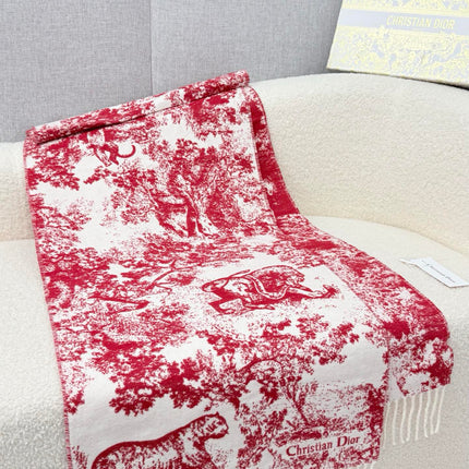 DIOR 26S SCARF 190 IN CASHMERE AND WOOL 435565