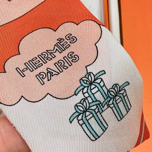 HERMES 26S TWILLY SCARF 86 IN SILK 496167