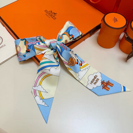 HERMES 26S TWILLY SCARF 86 IN SILK 496168
