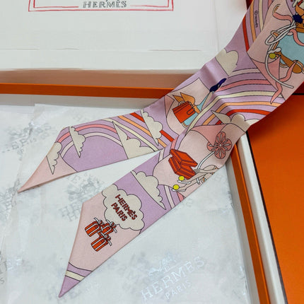 HERMES 26S TWILLY SCARF 86 IN SILK 496171