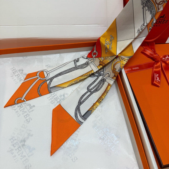 HERMES 26S TWILLY SCARF 86 IN SILK 496172