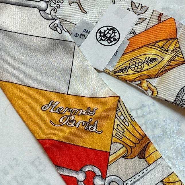 HERMES 26S TWILLY SCARF 86 IN SILK 496172
