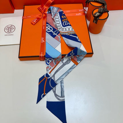 HERMES 26S TWILLY SCARF 86 IN SILK 496173
