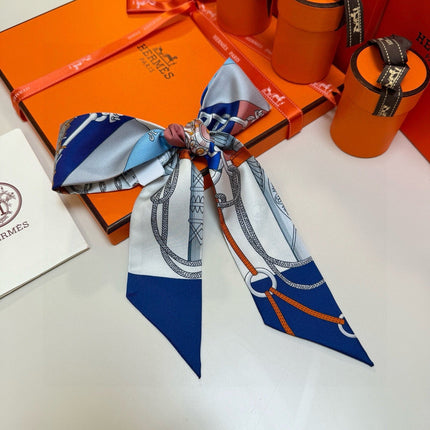 HERMES 26S TWILLY SCARF 86 IN SILK 496173