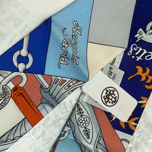 HERMES 26S TWILLY SCARF 86 IN SILK 496173