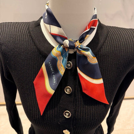 HERMES 26S TWILLY SCARF 86 IN SILK 496190