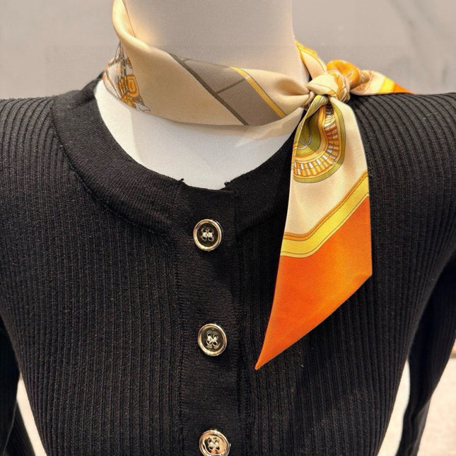 HERMES 26S TWILLY SCARF 86 IN SILK 496192