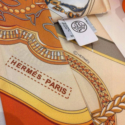 HERMES 26S TWILLY SCARF 86 IN SILK 496192