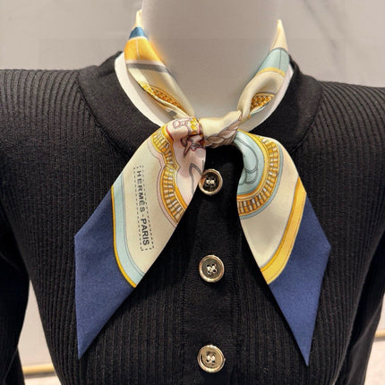 HERMES 26S TWILLY SCARF 86 IN SILK 496194