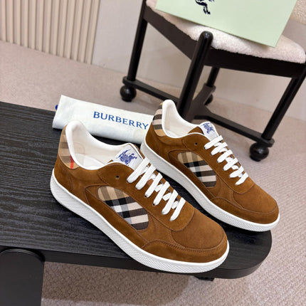 BURBERRY 26S SNEAKERS IN BROWN SUEDE