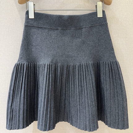 MIUMIU 26S PLEATED KNIT SKIRT 950
