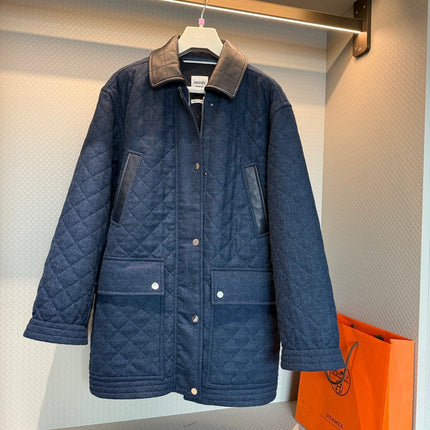 HERMES 25S QUILTED COTTON JACKET 376