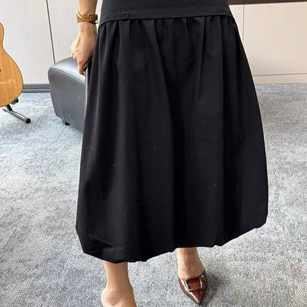 MONCLER 25S TULIP MIDI SKIRT 263