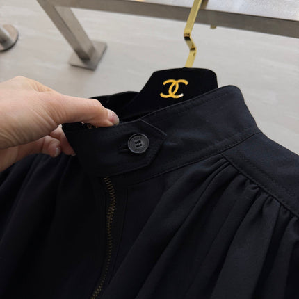 CHLOE BOULE JACKET IN BLACK COTTON