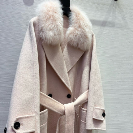 MAX MARA 25S DOUBLE-FACED CASHMERE COAT 056