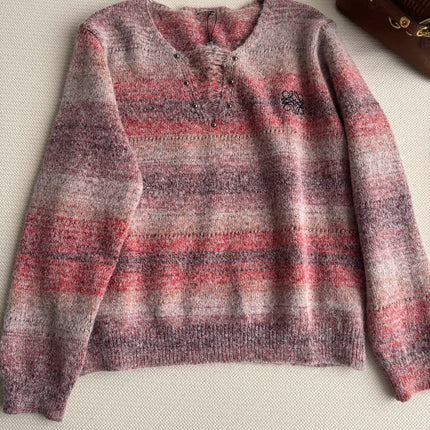 LOEWE 26S V-NECK KNIT SWEATER 629