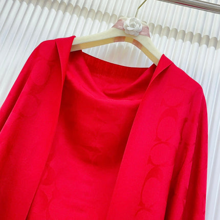 SCARF 180 CM IN CHERRY RED CASHMERE 332875