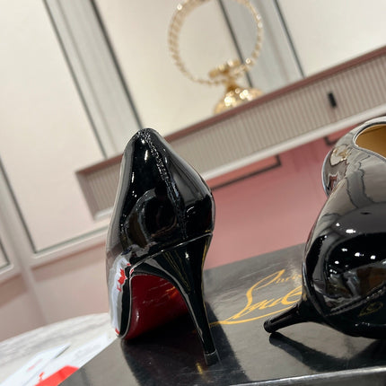 CHRISTIAN LOUBOUTIN 26S SO KATE PUMP 65 MM IN BLACK PATENT CALFSKIN