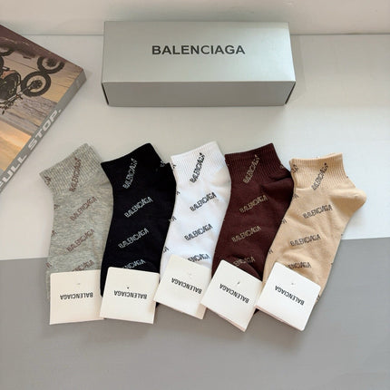 BALENCIAGA 26S ANKLE SOCKS 407118 (1 BOX)