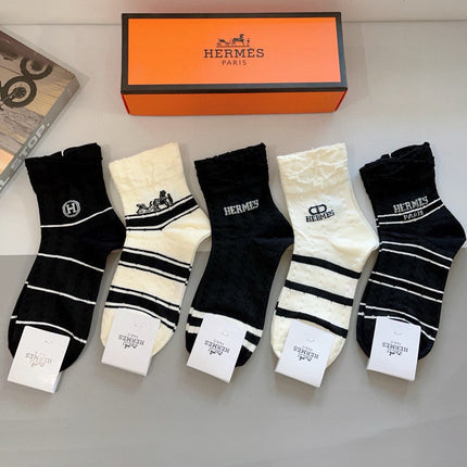 HERMES 26S ANKLE SOCKS 283671 (1 BOX)