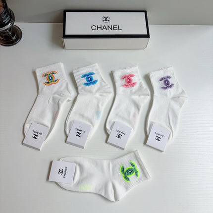 CHANEL 26S ANKLE SOCKS 398724 (1 BOX)