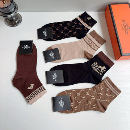 HERMES 26S ANKLE SOCKS 363486 (1 BOX)