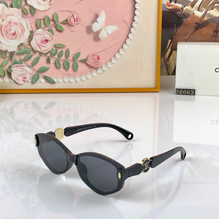 CELINE 26S RECTANGULAR FRAME IN BLACK ACETATE 494377